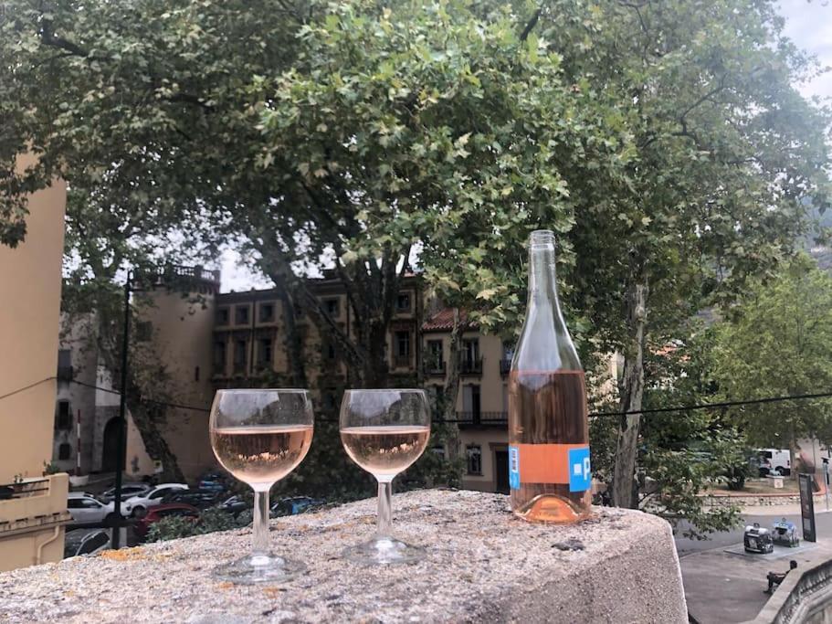 Au Coeur De Ville Avec Terrasse Céret Exteriör bild